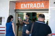 Medição de temperatura na entrada