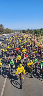 O percurso é de 15km