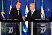 Bolsonaro cumprimenta Netanyahu