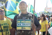 Protesto nas ruas de Copacabana