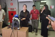Natalia Becker após depoimento na delegacia
