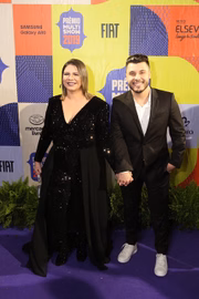 O casal durante premição