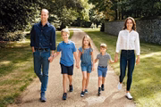 Foto oficial do cartão de Natal 2022 da família do príncipe William