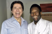 Silvio Santos e Pelé, em foto de 2004