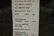 Submetido ao teste do etilômetro, foi constatado o índice de 0,95 mg/L (miligramas de álcool por litro de ar alveolar), valor quase três vezes superior ao que configura crime de trânsito