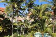 Vista dos quartos do hotel 