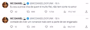 MC Daniel e Mel Maia terminaram no final de agosto