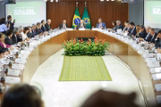 Governadores reunidos no Palácio do Planalto para discutir segurança pública