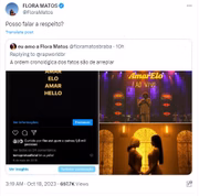Flora deu a entender que a ideia de AmarElo foi inspirada em um post dela