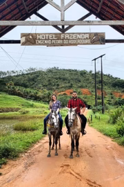 Entrada do hotel-fazenda 