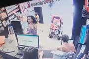 O registro foi feito um dia antes de a mulher raptar a criança