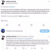 Print sobre a polêmica