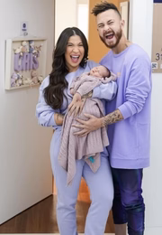 Cris é filho de Bianca e Fred