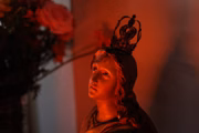 Imagem de Nossa Senhora, presente na família de dona Lindalva há décadas