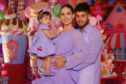 Virginia e Zé Felipe comemoram a festa de um ano da filha Maria Alice