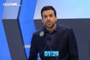 Candidato do PRTB Pablo Marçal em debate Rede TV/UOL