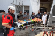 Equipe médica no norte de Gaza