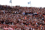 Torcida do Flamengo faz a festa na arquibancada