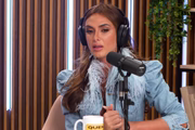 Nicole Bahls durante entrevista ao podcast Quem Pode, Pod 