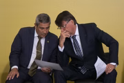Ministro da Defesa, Braga Netto, e presidente Bolsonaro