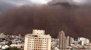 Tempestade de areia em Franca (SP)