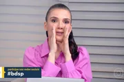 Sabina Simonato manda recado a marido no Bom Dia SP