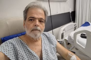 O ator Claudio Cinti voltou a ser internado para tratar de uma infeccção urinária