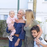 Xuxa com Eliana e os filhos 