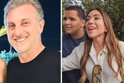 Patrícia Abravanel, herdeira do SBT subiu ao palco do Domingão com Huck para homenagear o pai, Silvio Santos
