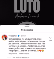 Famosos lamentam a morte de Anderson Leonardo, do Molejo