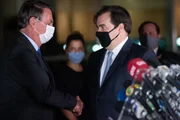 Jair Bolsonaro e Rodrigo Maia