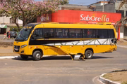 Motorista do escolar não se feriu e veículo estava sem passageiros no momento do acidente
