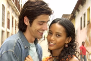 Paco (Reynaldo Gianecchini) e Preta (Taís Araujo) em Da Cor do Pecado