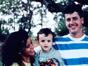 Márcia, Rollemberg e o filho caçula do casal, Pedro Ivo