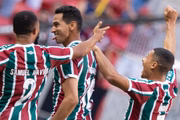 Paulo Henrique Ganso comemora gol contra Bangu em partida no estádio Mané Garrincha