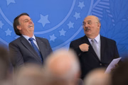 Presidente Jair Bolsonaro e ministro Milton Ribeiro