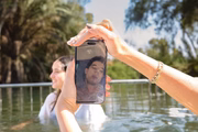 Apesar de não ter viajado com a família, Romeo participou da homenagem por vídeo chamada