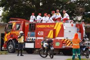 Caixão de Iris Rezende foi levado em carro do Corpo de Bombeiros