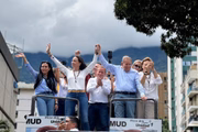 Ato de oposição a Nicolás Maduro, em Caracas, nesta terça-feira (30/7)