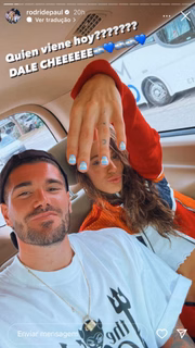 Os dois curtem o momento juntos