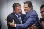 Haddad e Lira na Câmara dos Deputados
