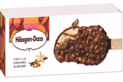 O Vanilla Caramel Almond com pedaços de amêndoas