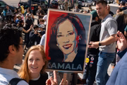 Apoiadores de Kamala