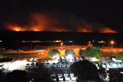 Incêndio de grandes proporções atingiu a Floresta Nacional de Brasília (Flona)
