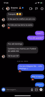 Prints divulgados pela equipe de Marina