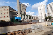 Obras da Estação Sesc-Pompeia, da Linha 6-Laranja de metrô, em São Paulo