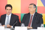 Ministros Silvio Costa Filho e Flávio Dino