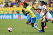Rodrygo em ação pela Seleção