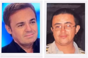 Gugu e Ricardo Rocha. O homem afirma ser filho do apresentador