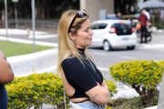 Viih Tube na coletiva sobre Rodrigo Mussi